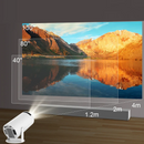 Mini Proyector HD 720p con Soporte 4K con Barra Bluetooth