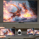 Mini Proyector HD 720p con Soporte 4K con Barra Bluetooth